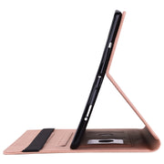 For OPPO Pad Air Butterfly Flower Embossed Leather Tablet Case(Rose Gold)