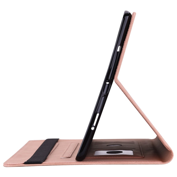 For Realme Pad X Butterfly Flower Embossed Leather Tablet Case(Rose Gold)
