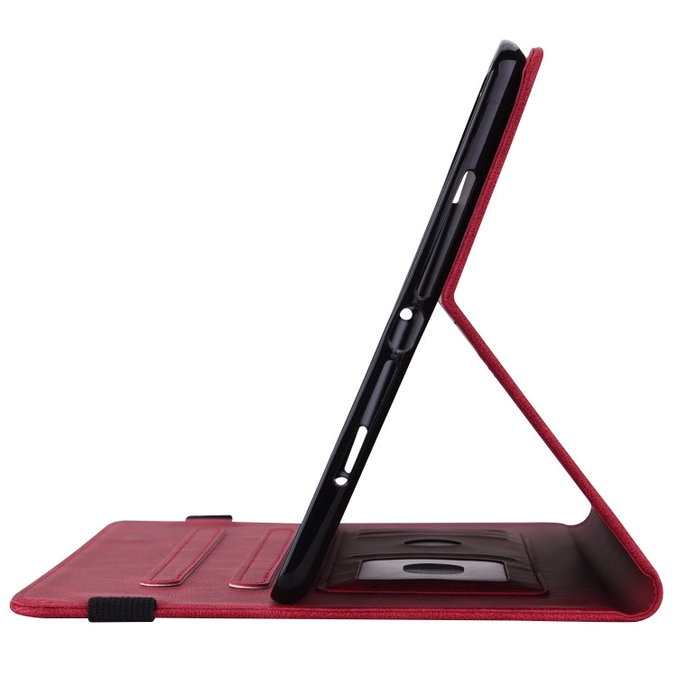 For Realme Pad X Butterfly Flower Embossed Leather Tablet Case(Red)