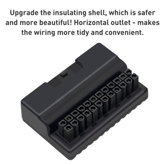 2 PCS ATX 24Pin 90 Degree Power Plug Adapter