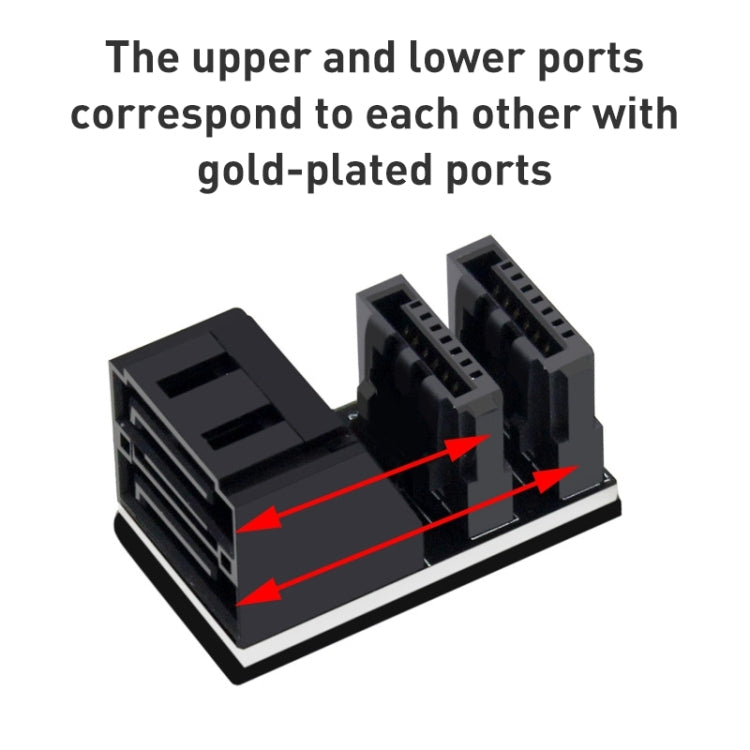 5 PCS Motherboard SATA 7Pin Dual Interface, Model:PH572 90 Degree