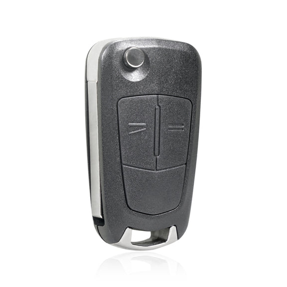 For Opel Car Foldable Blade Key Case with Screw Hole, Style:3-button HU43 Milling Embryo