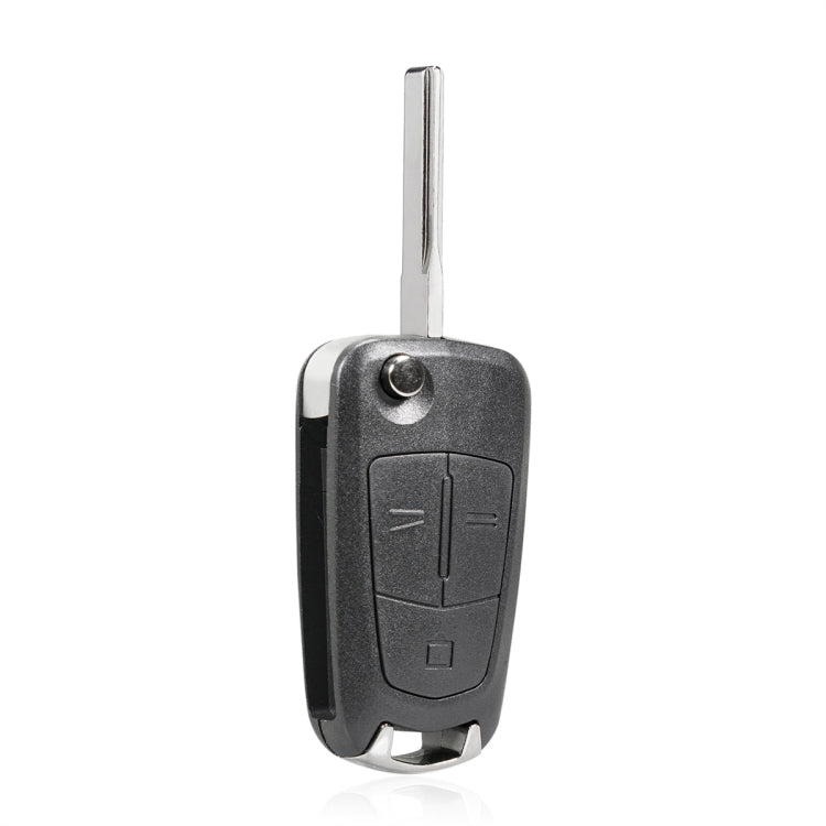 For Opel Car Foldable Blade Key Case with Screw Hole, Style:3-button HU43 Milling Embryo