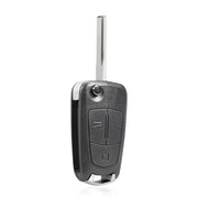 For Opel Car Foldable Blade Key Case with Screw Hole, Style:3-button HU43 Milling Embryo