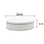 22cm Charging Rotating Display Stand Video Shooting Turntable, Load: 50kg, Power Plug:AU Plug(White)