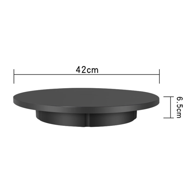 42cm Charging Rotating Display Stand Video Shooting Turntable, Load: 100kg, Power Plug:EU Plug(Black)