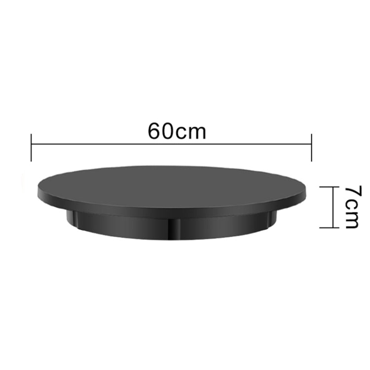 60cm Charging Rotating Display Stand Video Shooting Turntable, Load: 100kg, Power Plug:EU Plug(Black)
