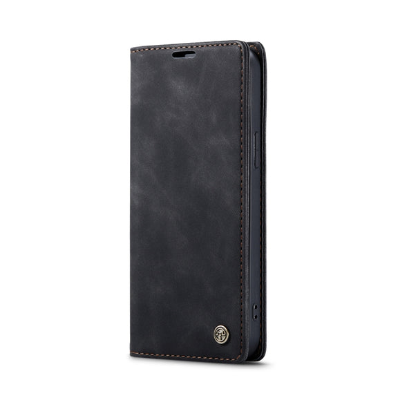 For iPhone 14 Pro CaseMe-013 Multifunctional Retro Frosted Leather Phone Case(Black)