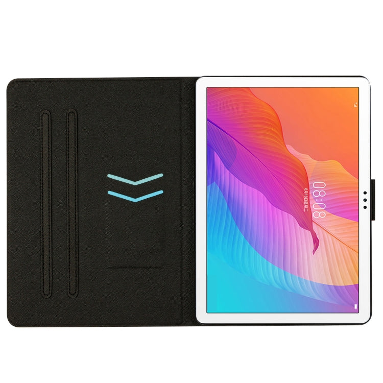 For Huawei MatePad T10s Marble Pattern Leather Tablet Case(Splicing Marble)