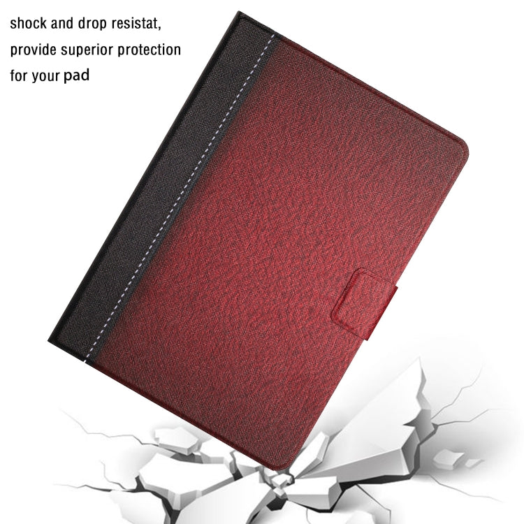For Lenovo Tab M10 3rd Gen Stitching Solid Color Smart Leather Tablet Case(Red)