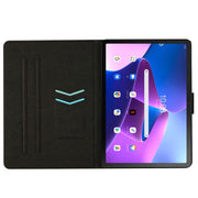 For Lenovo Tab M10 Plus Stitching Solid Color Smart Leather Tablet Case(Green)