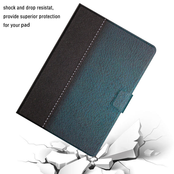 For Lenovo Tab M10 Plus Stitching Solid Color Smart Leather Tablet Case(Green)
