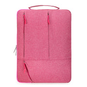 C310 Portable Casual Laptop Handbag, Size:15.6-17 inch(Pink)