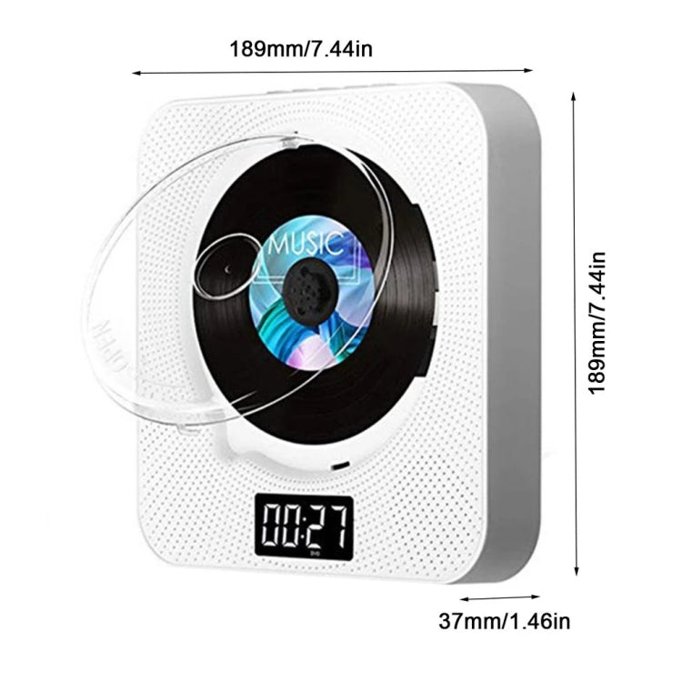 Kecag KC-608 Wall Mounted HD DVD Player Bluetooth CD Player(Blue)