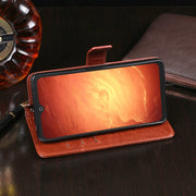 For Blackview BV9800 Pro idewei Crazy Horse Texture Horizontal Flip Leather Case with Holder & Card Slots & Wallet(Red)
