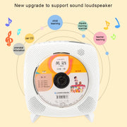 Kecag KC-609 Wall Mounted Home DVD Player Bluetooth CD Player, Specification:DVD/CD+Connectable TV  + Plug-In Version(White)