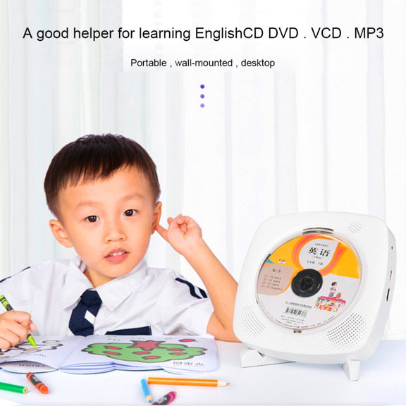 Kecag KC-609 Wall Mounted Home DVD Player Bluetooth CD Player, Specification:CD Version + Not Connected to TV + Charging Version(Blue)