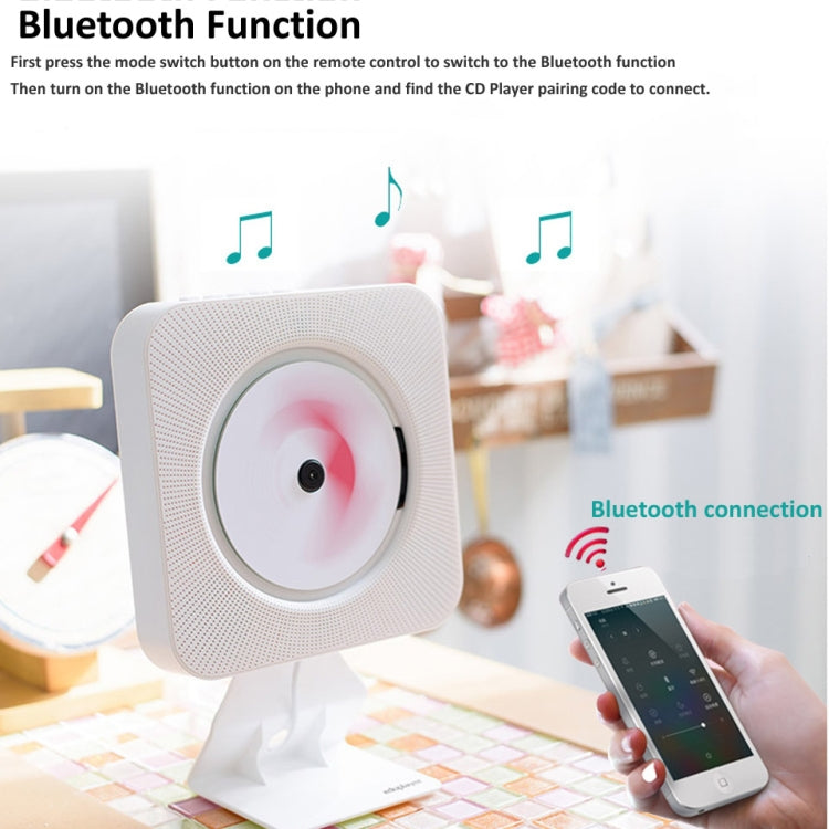 Kecag KC-809 10W Portable Bluetooth Album CD Player Player(Pink)