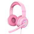 Y20 LED Bass Stereo PC Wired Gaming Headset with Microphone(Pink) - Multimedia Headset by PMC TechLife | Online Shopping South Africa | PMC TechLife | Buy Now Pay Later Mobicred
