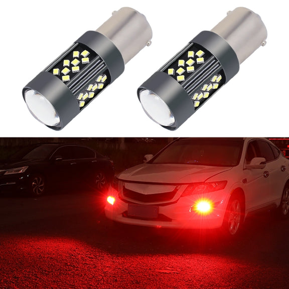 1 Pair 1156 12V 7W Continuous Car LED Fog Light(Red Light)