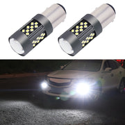 1 Pair 1157 12V 7W Continuous Car LED Fog Light(White Light)