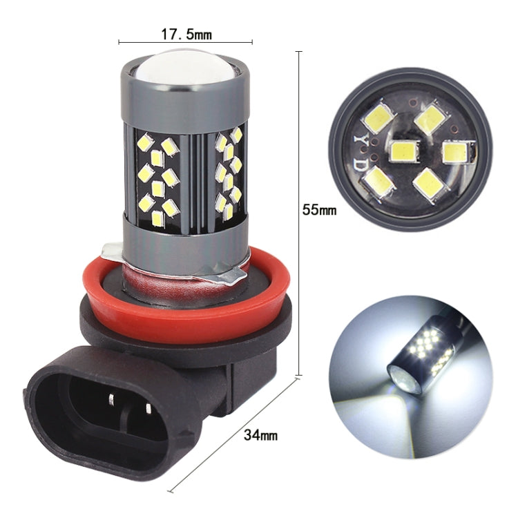 1 Pair H11 12V 7W Continuous Car LED Fog Light(Lime Light)