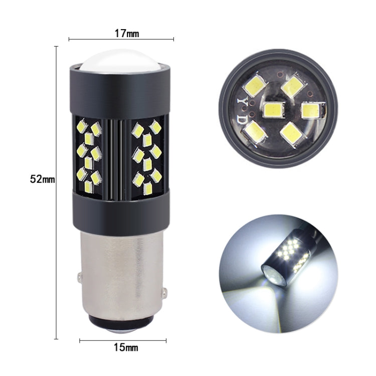 1 Pair 1157 12V 7W Strobe Car LED Fog Light(Lime Light)