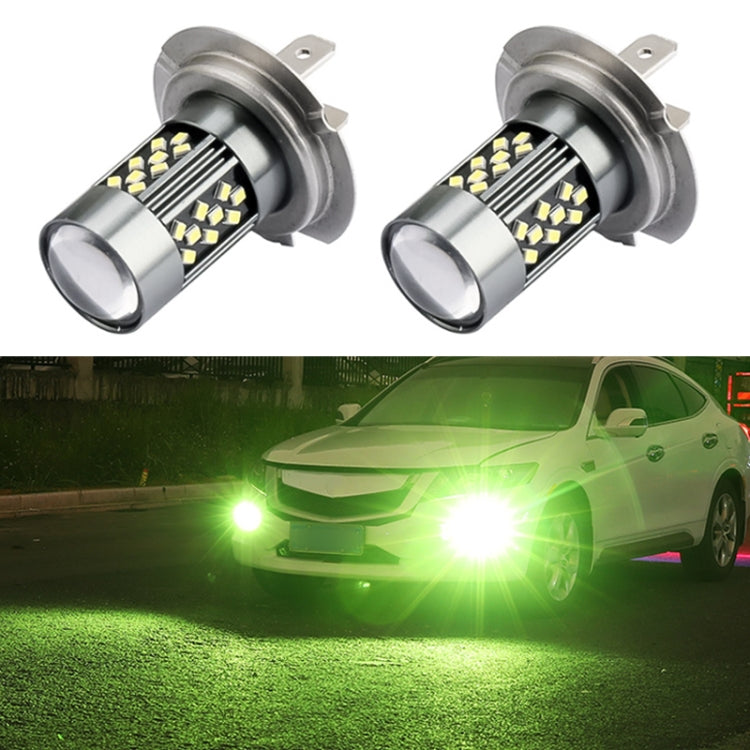 1 Pair H7 12V 7W Strobe Car LED Fog Light(Lime Light)