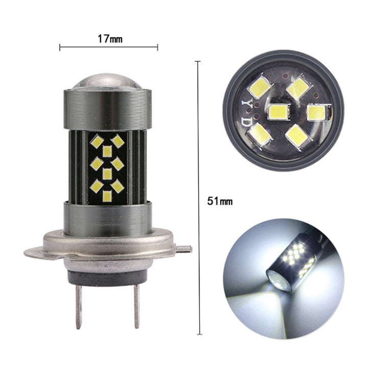 1 Pair H7 12V 7W Strobe Car LED Fog Light(White Light)