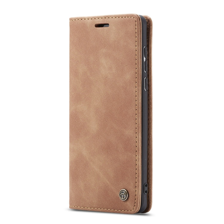 For Huawei P40 CaseMe-013 Multifunctional Horizontal Flip Leather Case with Card Slot & Holder & Wallet(Brown)