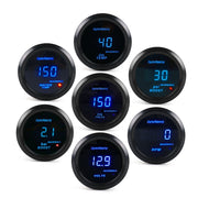 Car Modified 12V Universal 52mm Blue Light Digital Display Meter, Style:Turbo Boost Gauge BAR