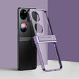 For Huawei P50 Pocket Electroplating PC Full Coverage Shockproof Phone Case(Purple) - Huawei Cases by PMC TechLife | Online Shopping South Africa | PMC TechLife | Buy Now Pay Later Mobicred