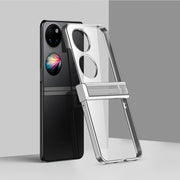 For Huawei P50 Pocket Electroplating PC Full Coverage Shockproof Phone Case(Silver)