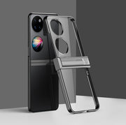 For Huawei P50 Pocket Electroplating PC Full Coverage Shockproof Phone Case(Black)