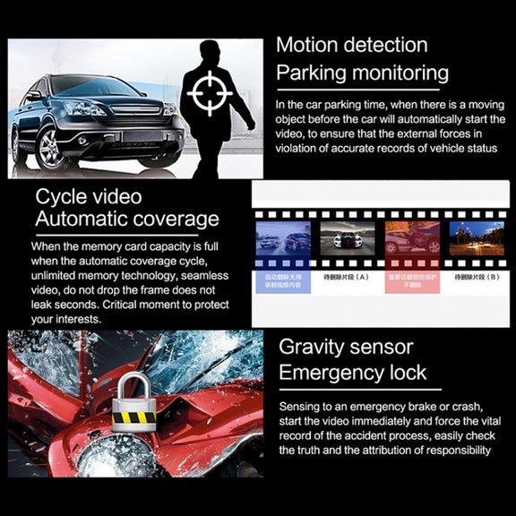 2K Single Camera HD Night Vision WiFi Car Dash Cam Driving Recorder