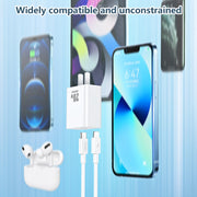 REMAX RP-U5 Extreme 2 Series 20W PD Charger + 1m USB-C / Type-C to 8 Pin Fast Charge Data Cable Set, Specification:CN Plug(White)