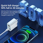 REMAX RP-U68 Speedy Series 20W USB+USB-C/Type-C Interface Fast Charger, Specification:US Plug(White)