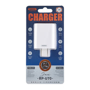 REMAX RP-U70 Jane Series 20W USB-C/Type-C PD Fast Charger, Specification:UK Plug(White)