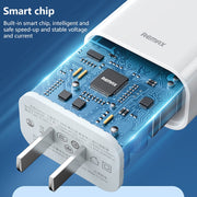 REMAX RP-U79 Speed Series 20W USB-C/Type-C Multi-Compatible Fast Charger, Specification:EU Plug(White)