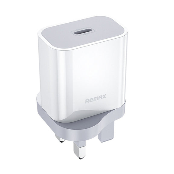 REMAX RP-U79 Speed Series 20W USB-C/Type-C Multi-Compatible Fast Charger, Specification:UK Plug(White)