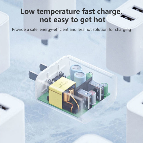 REMAX RP-U35 Jane Series 2.1A Dual USB Port Fast Charger Set, Cable:8 Pin(CN Plug)