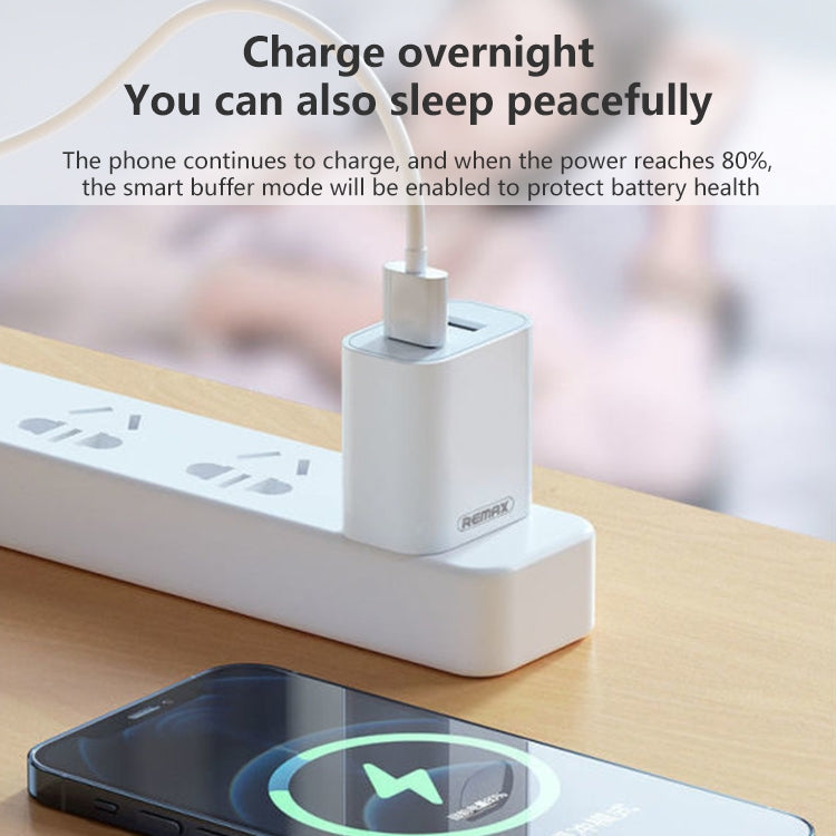 REMAX RP-U35 Jane Series 2.1A Dual USB Port Fast Charger Set, Cable:USB-C/Type-C(CN Plug)