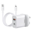 REMAX RP-U68 20W USB+USB-C/Type-C Dual Interface Fast Charger Set, Specification:UK Plug(White) - free shipping - PMC TechLife - Order now!