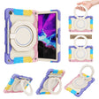 For Lenovo Tab M10 Plus 3rd Gen Armor Contrast Color Silicone + PC Tablet Case(Colorful Pink) - Lenovo by PMC TechLife | Online Shopping South Africa | PMC TechLife | Buy Now Pay Later Mobicred