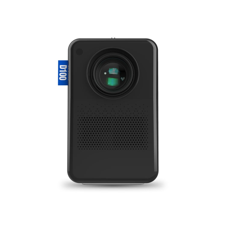 D100 180 ANSI Lumens Mini LED+LCD Smartphone Wireless Screen Mirroring Projector, Plug Type:AU Plug(White)