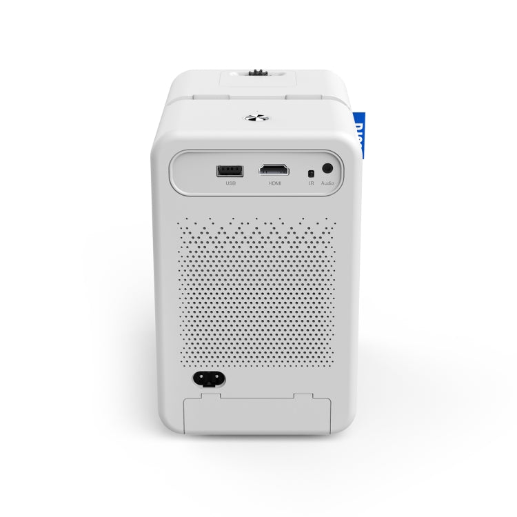 D100 180 ANSI Lumens Mini LED+LCD Smartphone Wireless Screen Mirroring Projector, Plug Type:AU Plug(White)