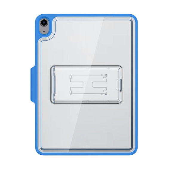 Mutural Transparent Holder Tablet Case For iPad Air 2022/ 2020 10.9(Blue)