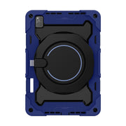 For Huawei MatePad Pro 12.6 2021 Armor Contrast Color Silicone + PC Tablet Case(Navy Blue)