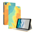 For Nokia T10 Watercolor Pattern Flip Leather Tablet Case(Autumn Leaves) - Nokia by PMC TechLife | Online Shopping South Africa | PMC TechLife | Buy Now Pay Later Mobicred