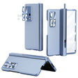 For Huawei Mate X2 Electroplating Hinged Folding Phone Case with S Pen Fold Edtion(Blue) - Huawei Cases by PMC TechLife | Online Shopping South Africa | PMC TechLife | Buy Now Pay Later Mobicred